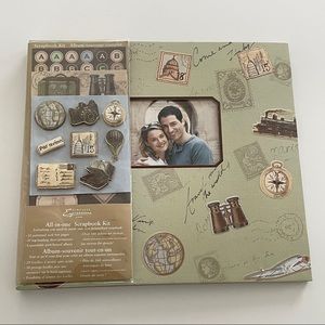 NWT Vintage Travel Scrapbook Kit